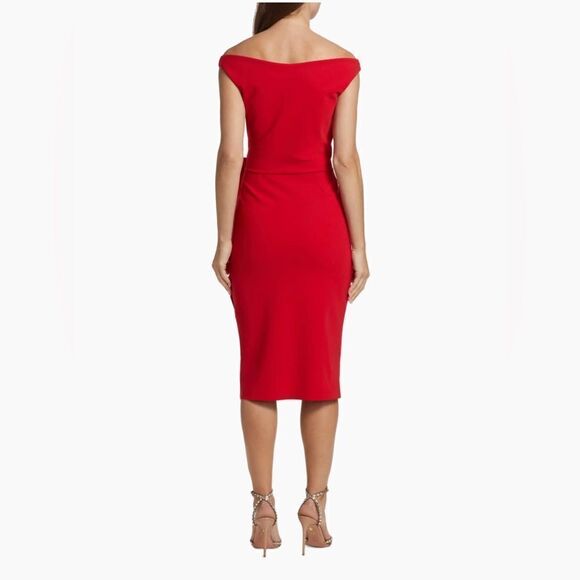 Chiara Boni La Petite Robe Lucreria Off-The-Shoulder Cocktail Dress size 4 - Picture 4 of 14